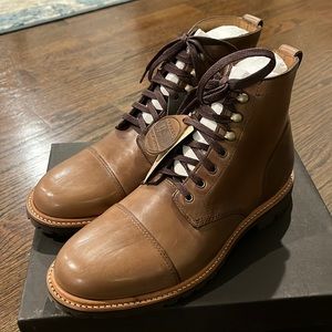 Jcrew Kenton Captoe Leather Boots